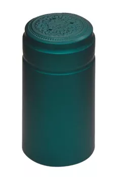100-turquoise-dark-teal-shrink-caps-matte-metallic-finish-winery-quality-pvc-hea 100 TURQUOISE (Dark Teal) SHRINK CAPS Matte Metallic Finish Winery Quality PVC Heat Shrink Capsules