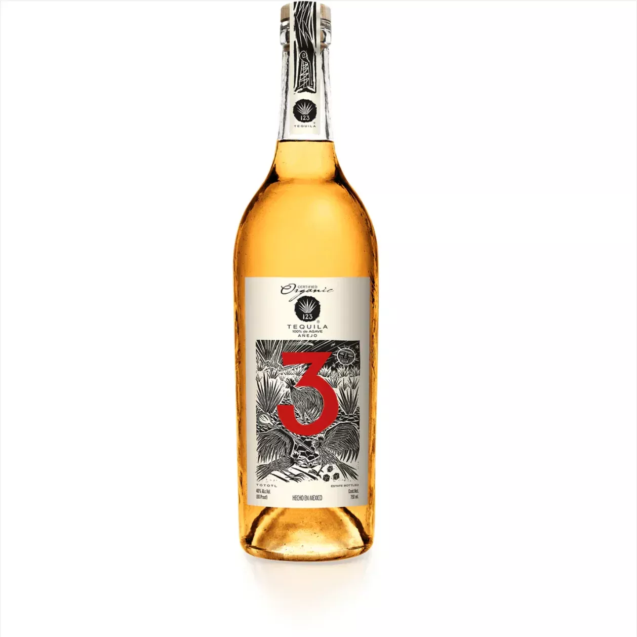 123 Organic Anejo Tres Tequila