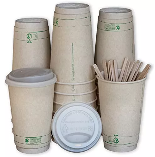 16oz-compostable-coffee-cups-by-living-balance-75-cups-with-cpla-lids-stirrers-i 16oz Compostable Coffee Cups by Living Balance | 75 cups with cPLA Lids, Stirrers, and Integrated Sleeves