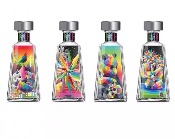 1800-essential-dustin-yellin-artist-edition-tequila-silver-750ml 1800 ESSENTIAL DUSTIN YELLIN ARTIST EDITION TEQUILA SILVER 750ML