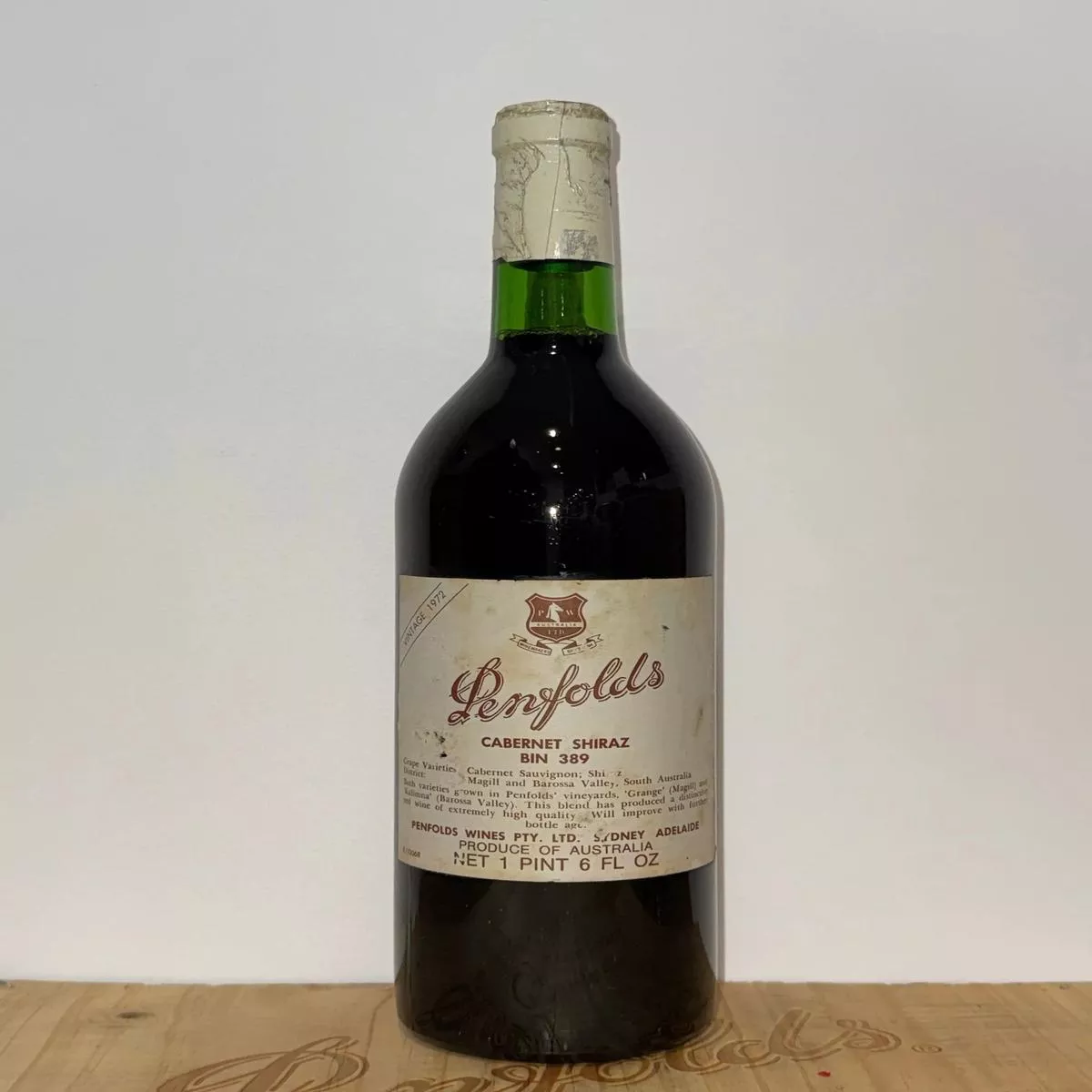 1972-penfolds-bin-389-cabernet-shiraz-750ml 1972 Penfolds Bin 389 Cabernet Shiraz 750ml