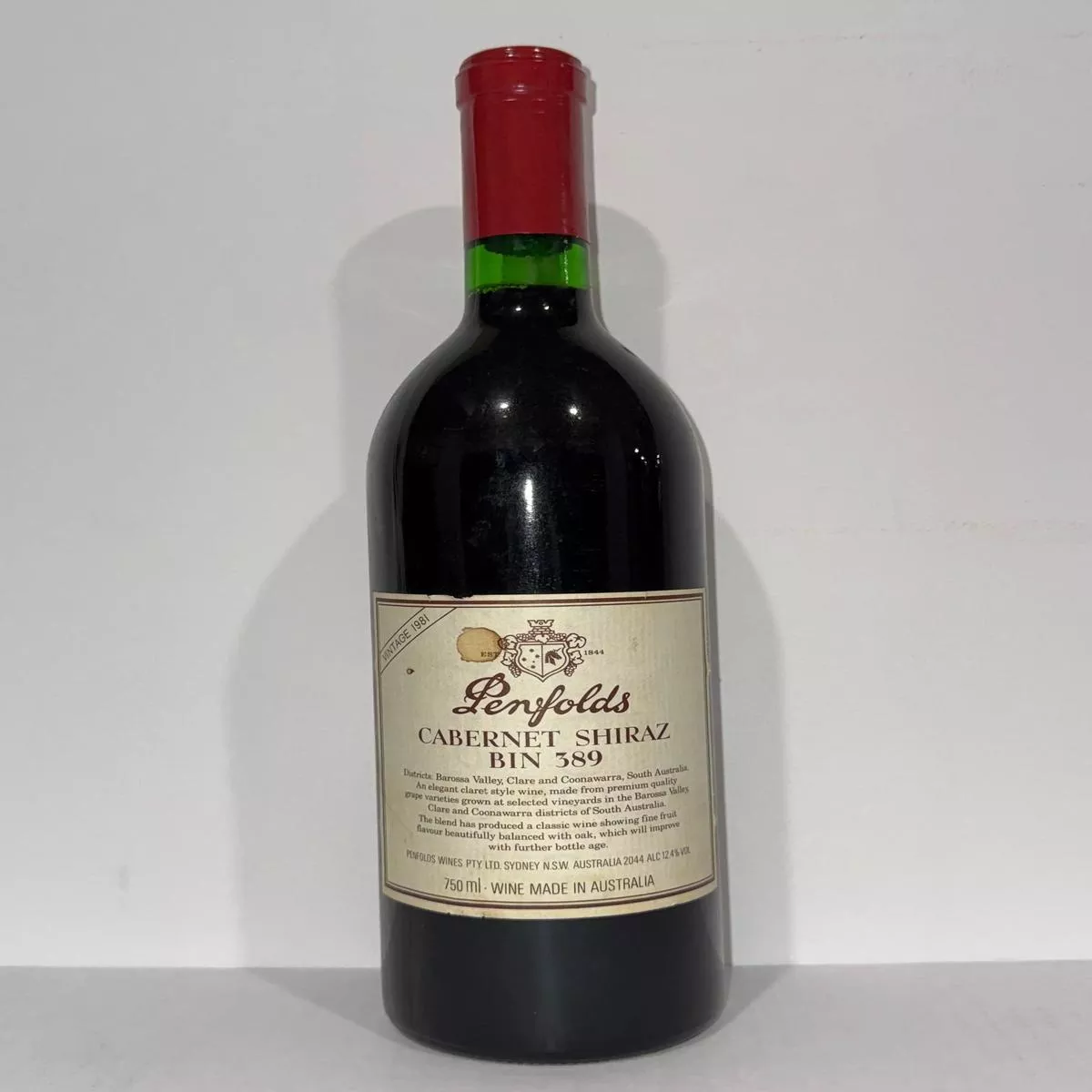 1981-penfolds-bin-389-cabernet-shiraz-750ml 1981 Penfolds Bin 389 Cabernet Shiraz 750ml