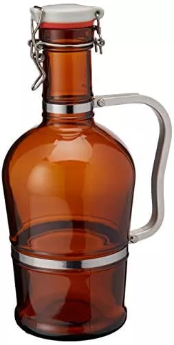 2-liter-growler-with-metal-handle-amber 2 Liter Growler with Metal Handle- Amber