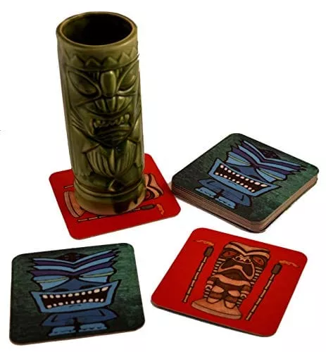 20-tiki-bar-hawaiian-drink-cocktail-coasters 20 Tiki Bar Hawaiian Drink Cocktail Coasters