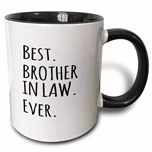 3drose-ceramic-best-brother-in-law-ever-mug-1-count-pack-1-black 3dRose Ceramic Best Brother in Law Ever Mug, 1 Count (Pack of 1), Black