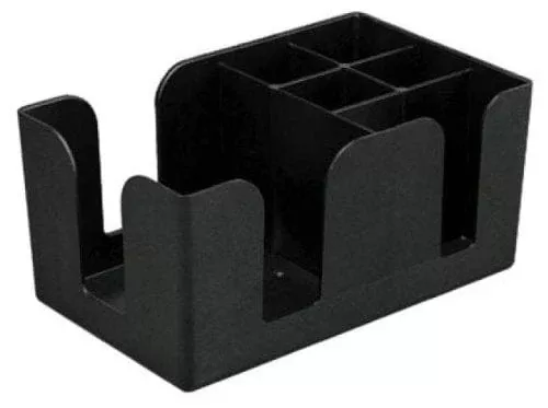 6-compartment-counter-top-bar-caddy-barware-caddy-bar-caddy-napkin-dispenser-str 6-Compartment Counter-Top Bar Caddy, Barware Caddy, Bar Caddy Napkin Dispenser, Straw Organizer (1, A)