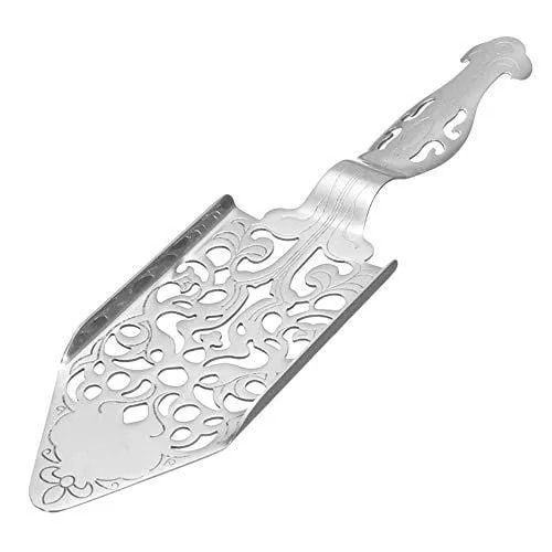 Absinthe Spoon Stainless Steel Absinthe Fountain Accessory Absinthe Dripper for Absinthe Glasses Sugar Cube Silver