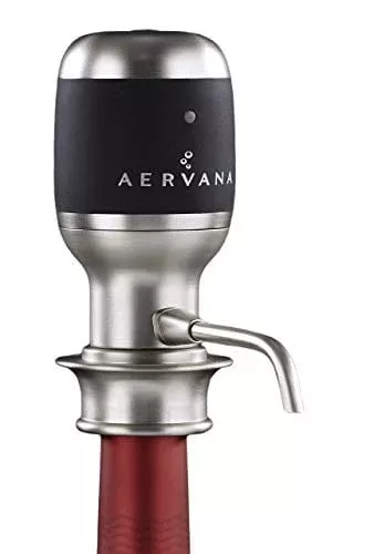 Aervana Original: Electric Wine Aerator and Pourer / Dispenser - Air Decanter - Personal Wine Tap for Red and White Wine