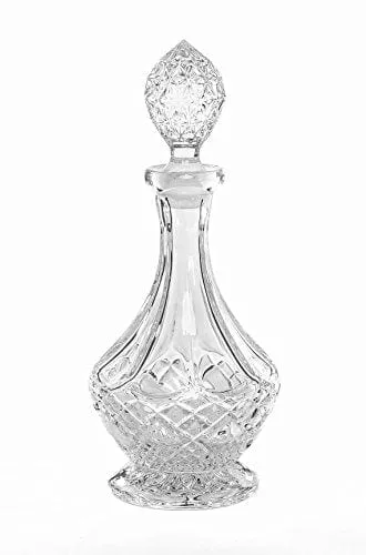 amlong-crystal-lead-free-crystal-liquor-decanter-with-stopper-round Amlong Crystal Lead-Free Crystal Liquor Decanter with Stopper, Round