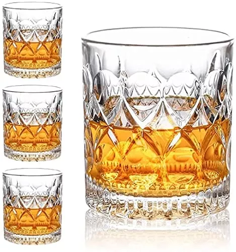 aoeoe-whiskey-glasses-set-4-11-oz-old-fashioned-glasses-bourbon-glasses-premium- Aoeoe Whiskey Glasses Set of 4, 11 OZ Old Fashioned Glasses, Bourbon Glasses, Premium Scotch Glasses, Rocks Glasses, Cocktail Glasses, Clear Rum Glasses, Bar Glasses, Whiskey Glasses for Men