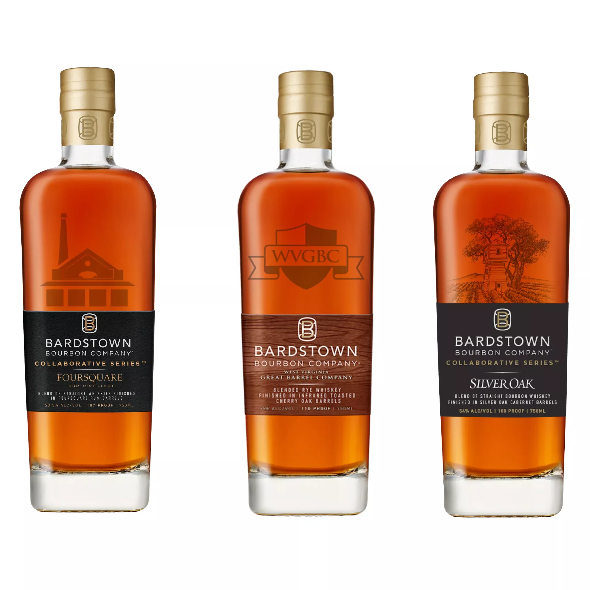 bardstown-bourbon-collaborative-series-bundle-silver-oak-wv-barrel-co-rye-foursq Bardstown Bourbon Collaborative Series Bundle – Silver Oak, WV Barrel Co. Rye & Foursquare