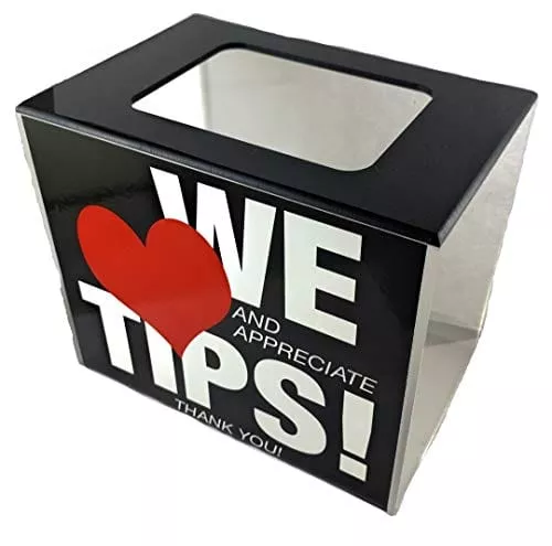 bb-inc-tip-box-tip-jar-acrylic-money-storage-container BB INC Tip Box Tip Jar Acrylic Money Storage Container