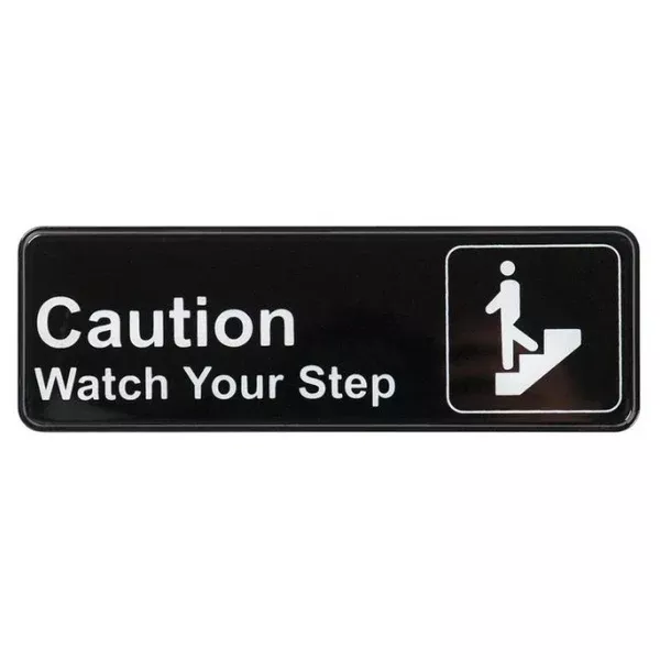 "Caution/Watch Step" Sign each