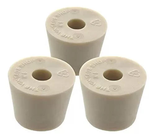 craft-brew-3827-drilled-rubber-stopper-6-set-3 Craft A Brew 3827 Drilled Rubber Stopper #6 (Set of 3)