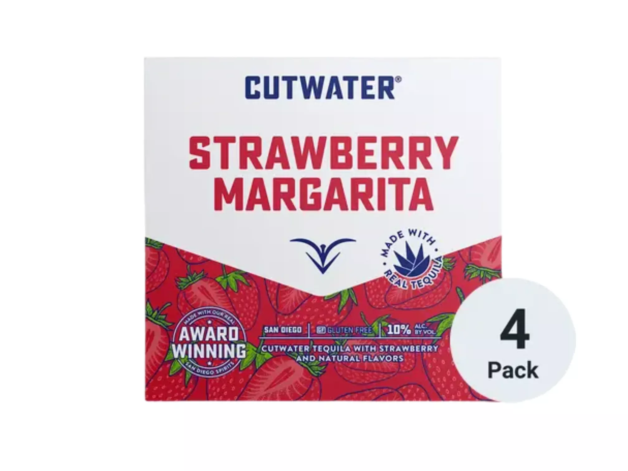 cutwater-spirits-strawberry-margarita-12-oz-can-4-pack Cutwater Spirits Strawberry Margarita 12-Oz Can 4-Pack
