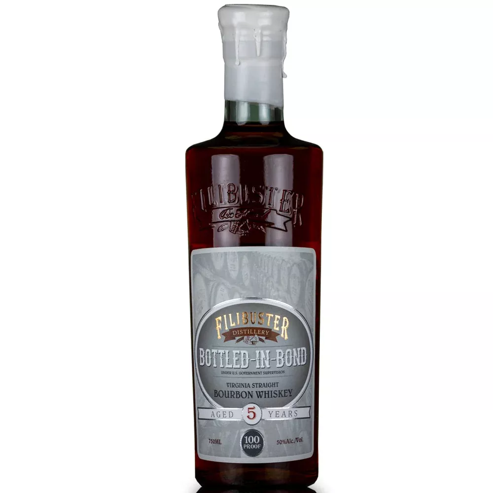 Filibuster Bottled In Bond 5 Year Old Bourbon Whiskey 750ml