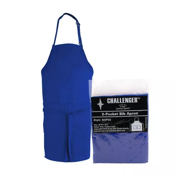 full-bib-3-pocket-apron-royal-blue-each Full Bib 3-Pocket Apron Royal Blue each