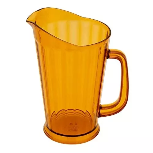 g-e-t-p-1064-1-ec-bpa-free-break-resistant-plastic-serving-pitcher-60-ounce-ambe G.E.T. P-1064-1-A-EC BPA-Free Break-Resistant Plastic Serving Pitcher, 60 Ounce, Amber
