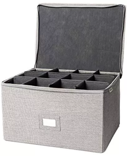 in-this-space-twill-12-section-hard-shell-tm-stemware-wine-glass-goblet-odd-shap In This Space Twill 12-Section Hard-Shell(tm) for Stemware, Wine glass, Goblet and Odd-shape China Plates