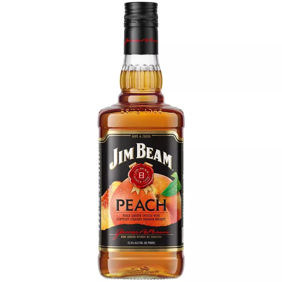jim-beam-peach-liqueur-with-kentucky-straight-bourbon-whiskey-750-ml Jim Beam Peach Liqueur with Kentucky Straight Bourbon Whiskey 750 ml