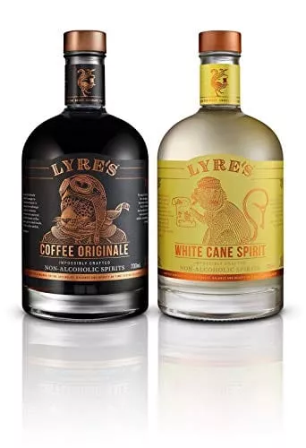 Lyre's Espresso Martini Non-Alcoholic Set (Pack of 2) | Coffee Originale (Coffee 'Liqueur' Style) & White Cane (White Rum Style) | Award Winning | 23.7 Fl Oz