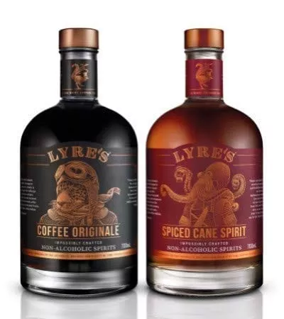 Lyre's Salted Caramel Espresso Martini Non-Alcoholic Set (Pack of 2) | Coffee Originale (Coffee 'Liqueur' Style) & Spiced Cane (Spiced Rum Style) | Award Winning | 23.7 Fl Oz