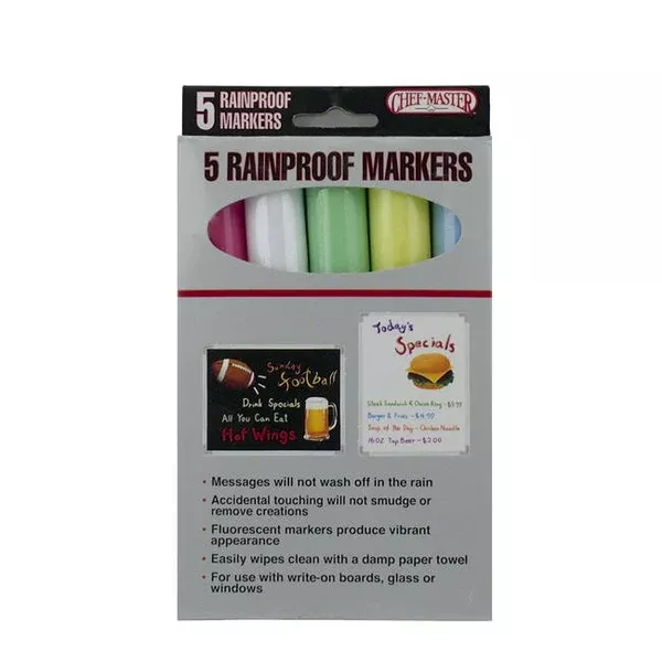 markers-rainproof-5-color-pk-5-ct Markers Rainproof 5-Color pk 5 ct