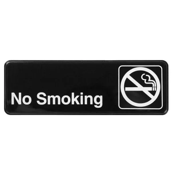 no-smoking-sign-black-each "No Smoking" Sign - Black each