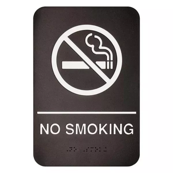 no-smoking-sign-braille-black-each "No Smoking" Sign Braille - Black each