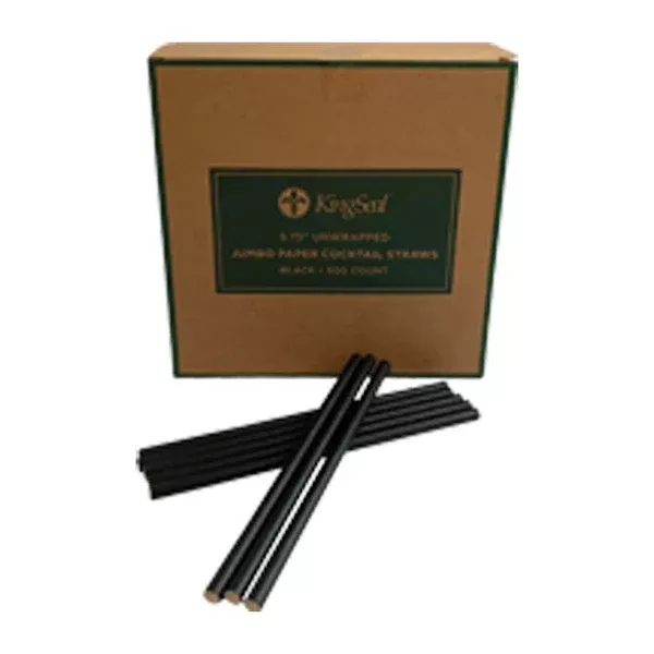 paper-straw-jumbo-black-5-3-4-500-ct Paper Straw Jumbo Black 5 3/4" 500 ct