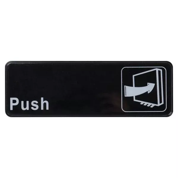 pull-sign-9-x3-black-each "Pull" Sign 9"x3" - Black each