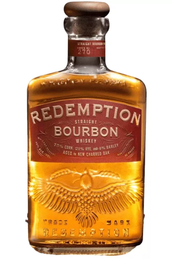 redemption-straight-bourbon-whiskey-750ml-aged-in-new-charred-oak-barrels Redemption Straight Bourbon Whiskey 750ml Aged in New Charred Oak Barrels