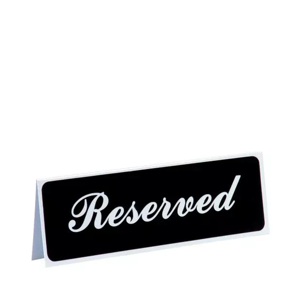 reserved-sign-each "Reserved" Sign each