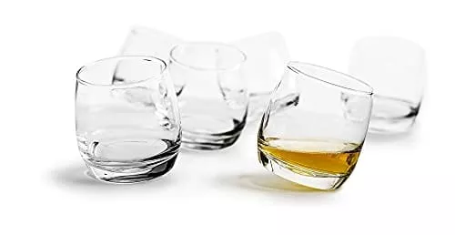 sagaform-rocking-whiskey-tumbler-glasses-6-3-4-ounces-set-6 Sagaform Rocking Whiskey Tumbler Glasses, 6 3/4-Ounces, Set of 6