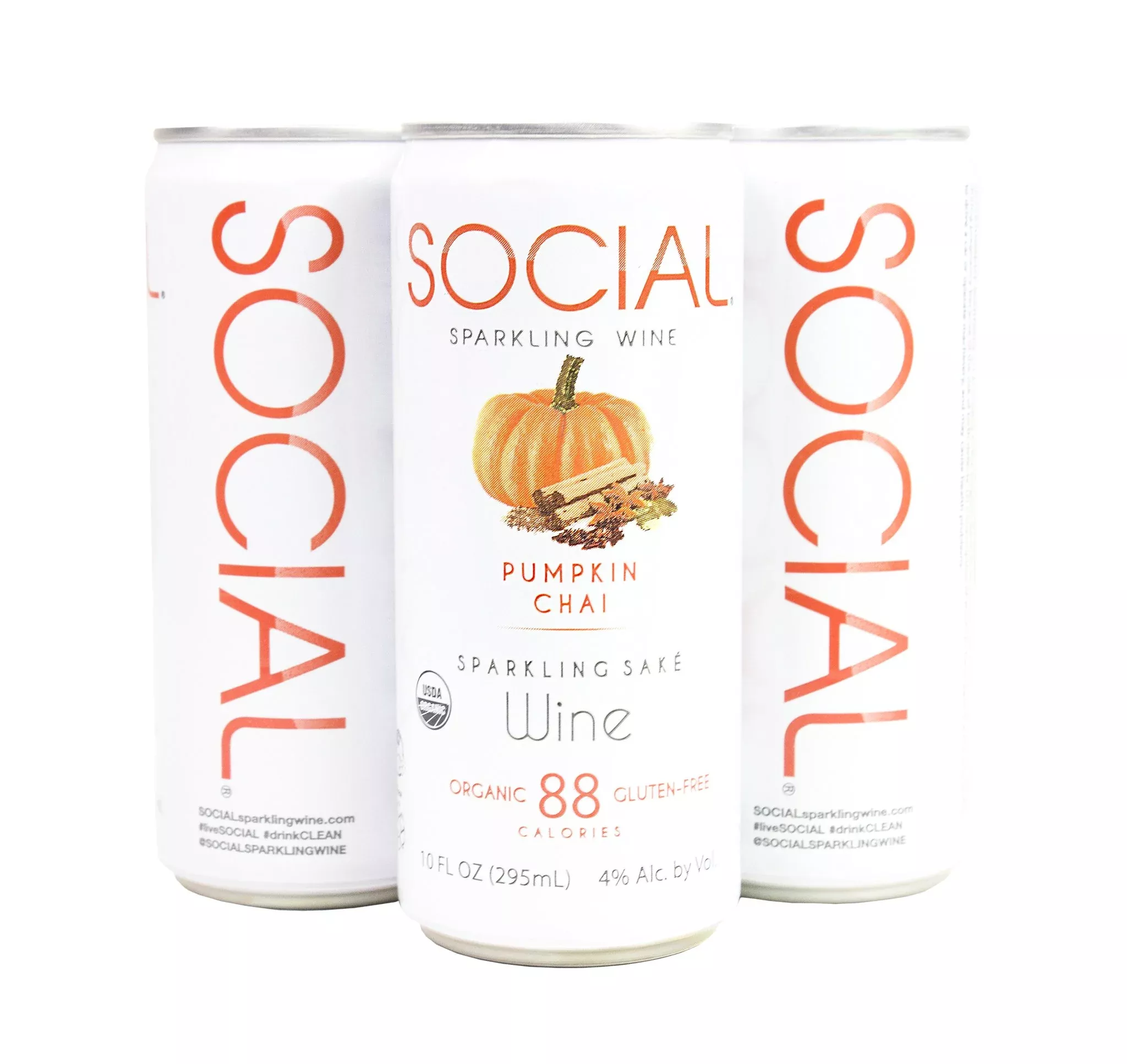 social-sparkling-wine-pumpkin-chai-sparkling-sake-can-4-pack Social Sparkling Wine Pumpkin Chai Sparkling Sake Can 4-Pack