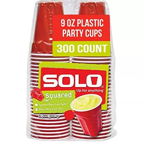 solo-cup-company-small-red-plastic-party-cups-9-ounce-300-count-asq950-20004 SOLO Cup Company Small Red Plastic Party Cups, 9 Ounce, 300 Count (ASQ950-20004)