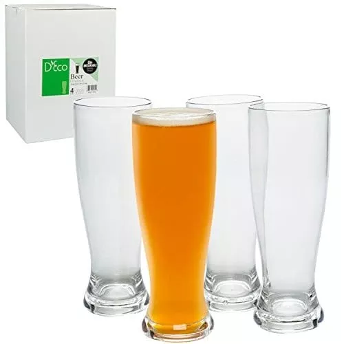 unbreakable-pilsner-beer-glasses-set-4-24-oz-ea-reusable-shatterproof-tritan-ipa Unbreakable Pilsner Beer Glasses (Set of 4, 24 oz ea) - Reusable Shatterproof Tritan IPA & Craft Beer Glasses - Perfect Indoor Outdoor Drinking Cups for Parties - Great Father's Day & Wedding Gift