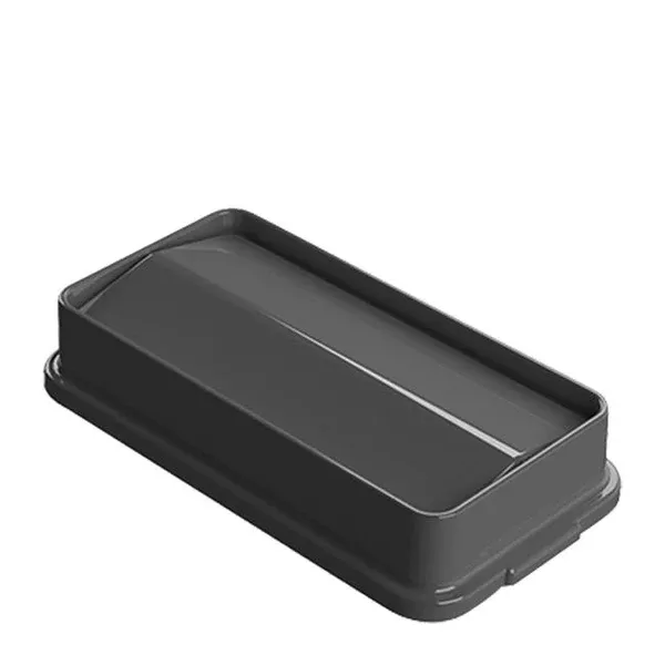 Value Plus Slim Swing Lid Gray 23 gal each