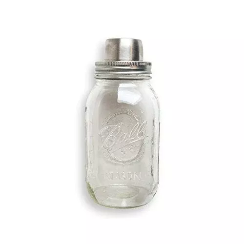 w-p-mason-cocktail-shaker-silver-4-pieces-32-ounce-bar-tool-craft-cocktail-set-d W&P Mason Cocktail Shaker | Silver, 4 Pieces, 32 Ounce | Bar Tool, Craft Cocktail Set, Dishwasher Safe