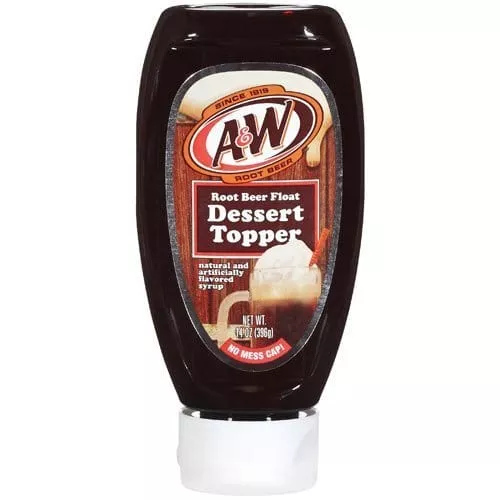 w-root-beer-float-dessert-topper-14-oz-bottle-pack-3 A&W Root Beer Float Dessert Topper 14 Oz. Bottle (Pack of 3)