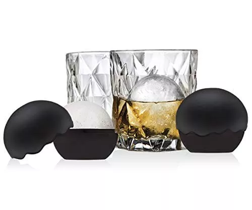 whiskey-barware-set-2-old-fashion-tumbler-glasses-with-2-chilled-whisky-ice-ball Whiskey Barware Set - 2 Old Fashion Tumbler Glasses with 2 Chilled Whisky Ice Ball Molds