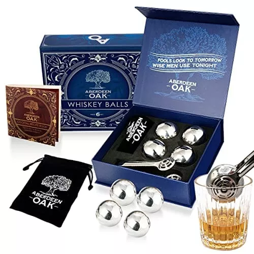 whiskey-stones-set-4-whiskey-rocks-chilling-stones-stainless-steel-whiskey-stone Whiskey Stones Set of 4 - Whiskey Rocks Chilling Stones, Stainless-Steel Whiskey Stone Ice Cubes and Balls, Chilling Rocks, Whiskey Stones Large, Bourbon Stones Bar Accessories