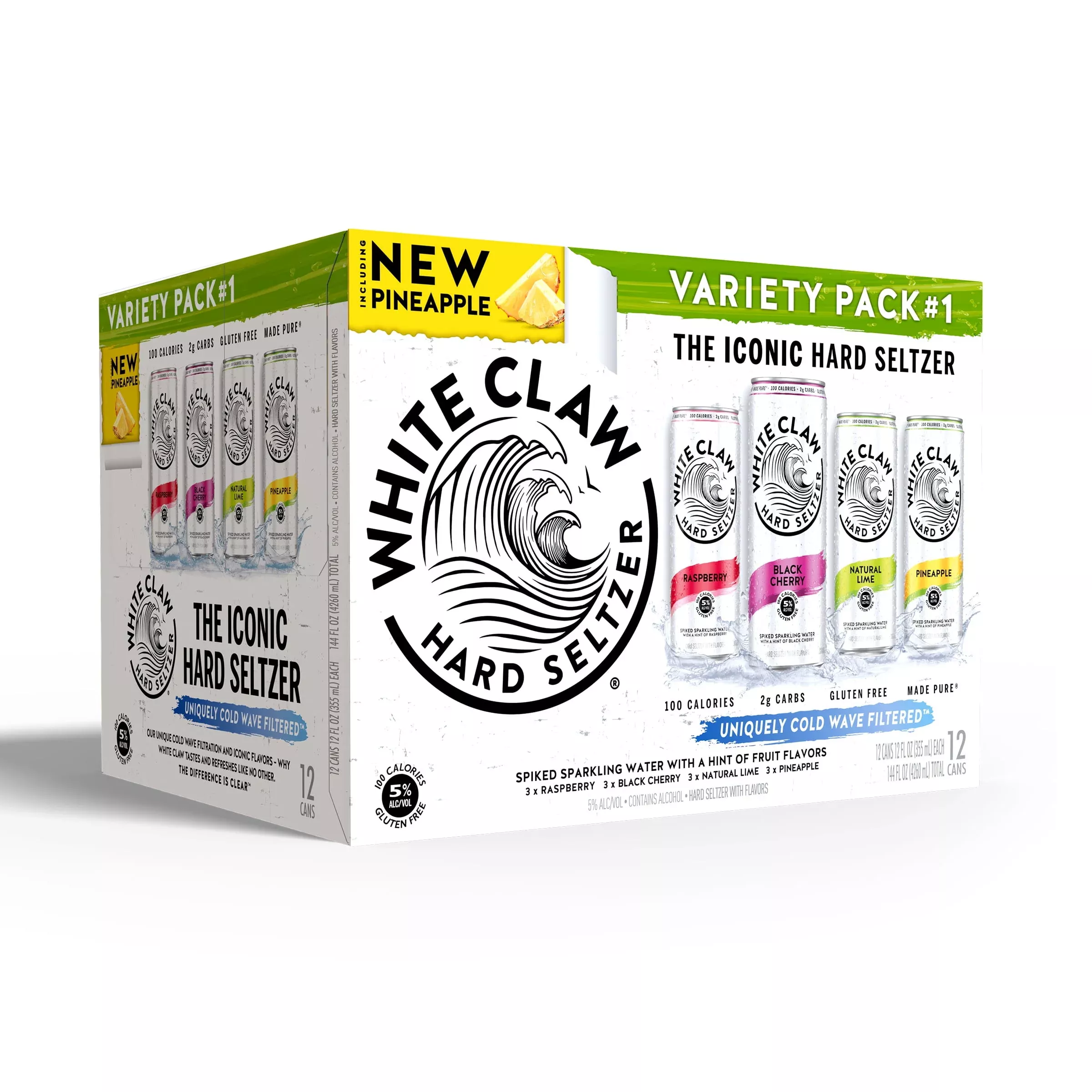 white-claw-hard-seltzer-variety-pack-no-1-12-oz-can-12-pack White Claw Hard Seltzer Variety Pack No.1 12-Oz Can 12-Pack