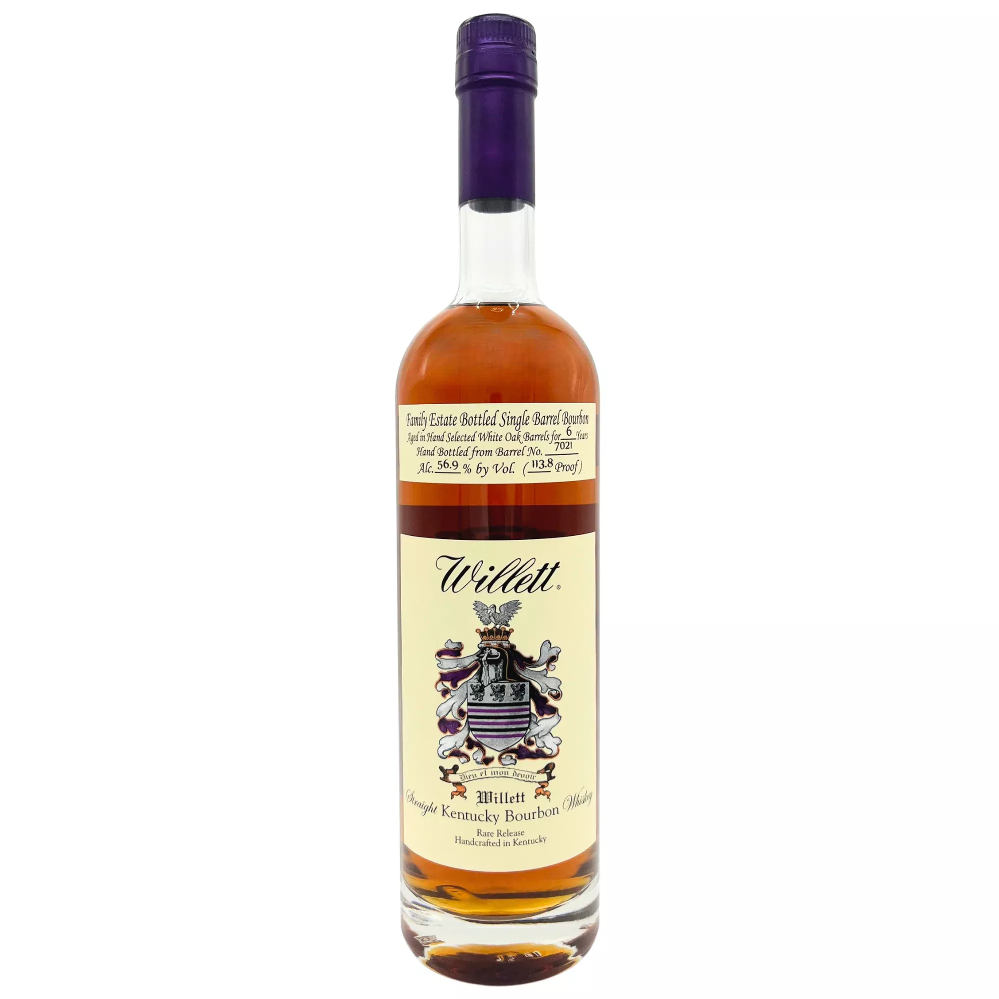 Willett "PPLDxFLG" 6YR 113.8PF Single Barrel Bourbon 750mL