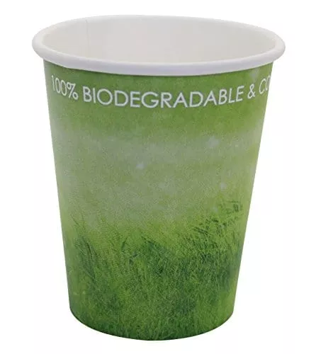 yes-fresh-8oz-disposable-hot-beverage-paper-coffee-cups-parties-picnics-barbecue Yes!Fresh 8oz Disposable Hot Beverage Paper Coffee Cups for Parties,Picnics,Barbecues,Travel and Events, Eco-friendly,100% Blodegradable&Compostable (8 oz, 50 Count,Green)