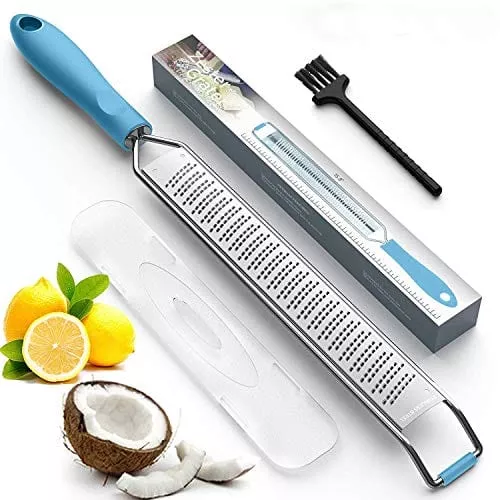 zester-grater-soft-touch-handle-blue Zester and Grater - Soft Touch Handle - Blue