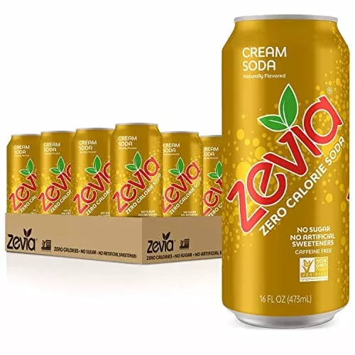 zevia-zero-calorie-cream-soda-16-ounce-cans-pack-12 Zevia Zero Calorie Cream Soda, 16 Ounce Cans (Pack of 12)