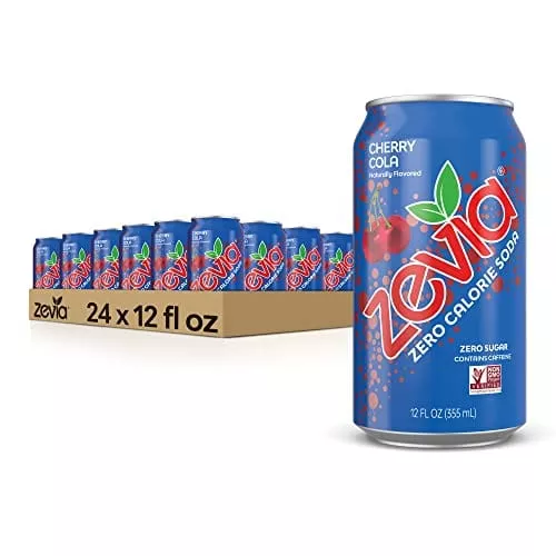 zevia-zero-calorie-soda-cherry-cola-12-ounce-cans-pack-24 Zevia Zero Calorie Soda, Cherry Cola, 12 Ounce Cans (Pack of 24)