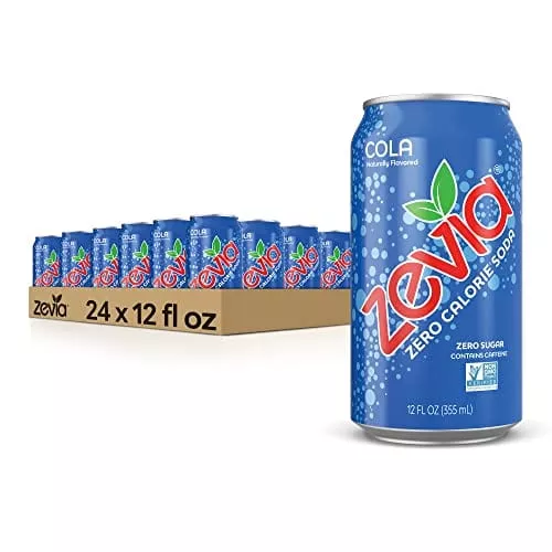 zevia-zero-calorie-soda-cola-12-ounce-cans-pack-24 Zevia Zero Calorie Soda, Cola, 12 Ounce Cans (Pack of 24)